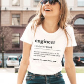 Unique Engineer Definition Funny Engineering Women T-shirt