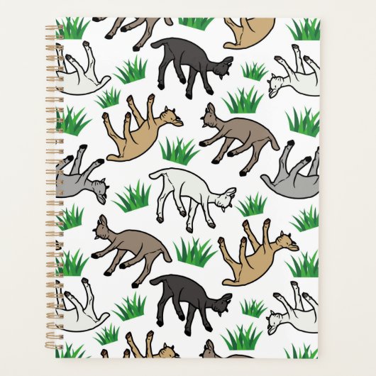 Unique Fainting Goats Planner Journal (Voorkant)