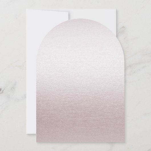 Unique Faire-part de mariage floral rose (Dos)