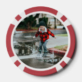 Unique Father's Day Gifts Custom Photo Poker Chips (Achterkant)