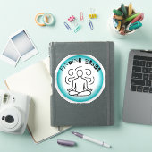 Unique Finding Peace Art Designs - Happy Shopping Sticker (iPad Cover)