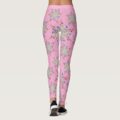Unique Flower Pattern Designed Leggings (Achterkant)