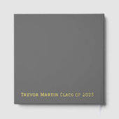 Unique Foil Graduation Party Guest Book (Verso)