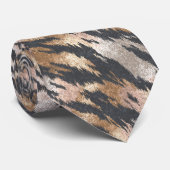 Unique For Him Tiger Print Stropdas (Opgerold)