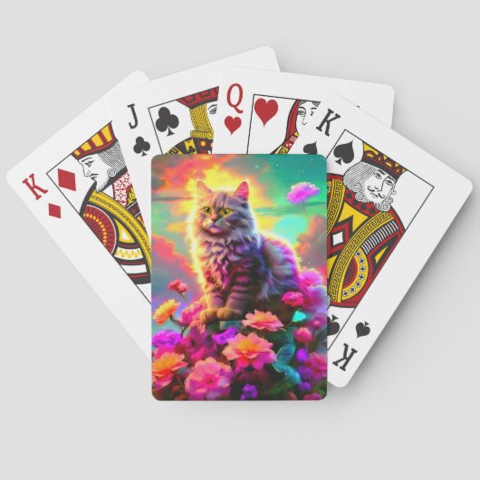 Unique & Fun Card Deck for Cat Lovers Pokerkaarten (Achterkant)