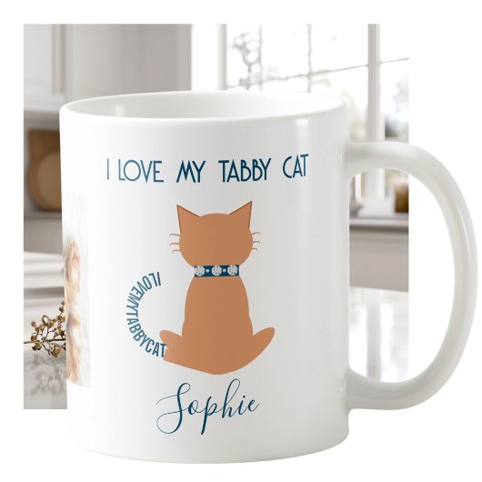 Unique Fun Love My Tabby Cat Mug