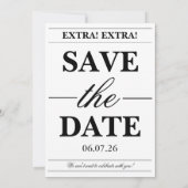 Unique Fun Newspaper Photo Graduation  Kaart (Achterkant)