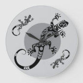 Unique Gecko Round Clock Grote Klok (Voorkant)