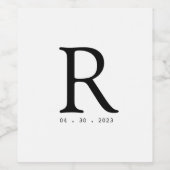 Unique "Guest book" Mariage étiquette de vin (Étiquettes simples)