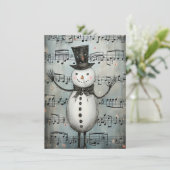 Unique Hand Drawn Christmas Cards Feestdagenkaart (Staand voorkant)