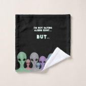 Unique Hand Drawn Multi Coloured Aliens  (Gant de toilette)