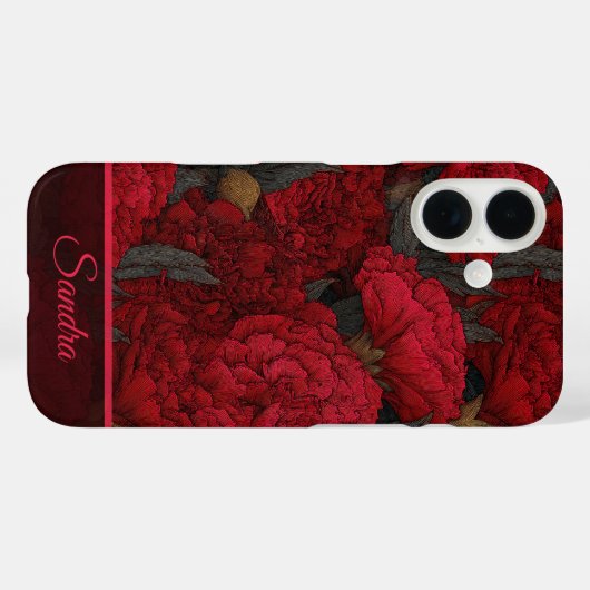Unique Housewarming Gift Carnation Name Case-Mate iPhone Case (Achterkant (horizontaal))