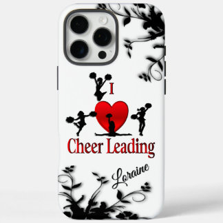 Unique I Heart Cheerleading Personal iPhone 16 Pro Max Hoesje