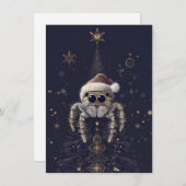 Unique Jumping Spider Christmas Cards Feestdagenkaart (Voorkant / Achterkant)
