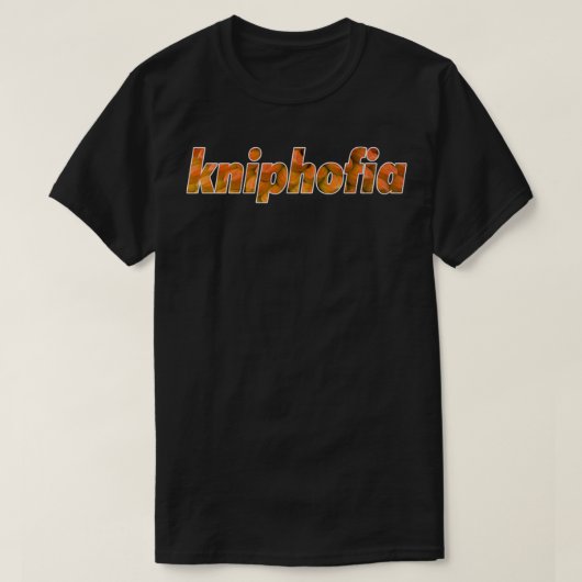 UNIQUE Knifofia-bloem T-shirt (Design voorkant)