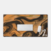 Unique liquide en marbre Brown Abstrait (Clavier et souris)