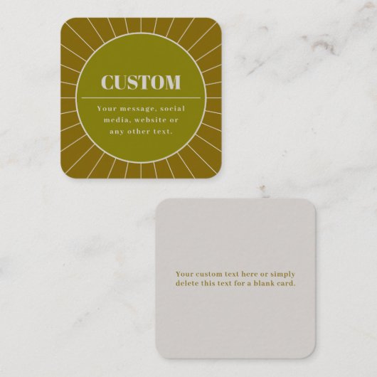 Unique Modèle de conception modifiable inspiré par (Devant / Derrière)