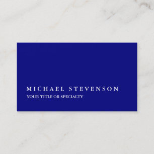 Unique Modern Navy Blue Visitekaartje
