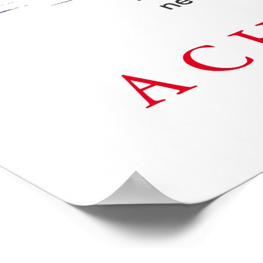 Unique Motivational Howling Wolf Poster Print (Coin)