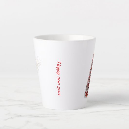 Unique New Year Mug Gift2026 Latte Mok (Voorkant)