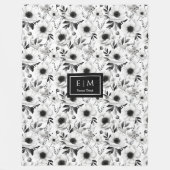 Unique nom personnalisé couverture florale dans le (Devant)