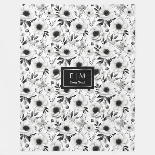 Unique nom personnalisé couverture florale dans le (Devant)