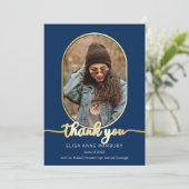 Unique Oblong 2 Photo Collage Merci de graduation (Debout devant)