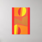 Unique Orange Abstract Pattern Art Print (Voorkant)