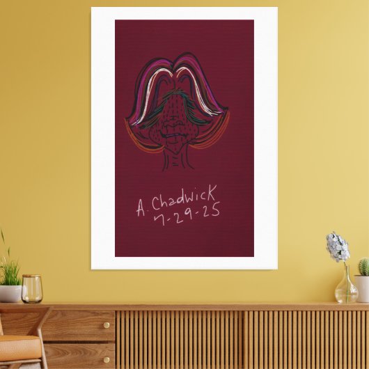 Unique Original Animation Stretched Canvas (Insitu (Woonkamer))