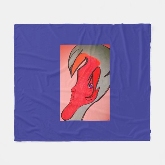 Unique Original Character Art Fleece Deken (Voorkant (Horizontaal))