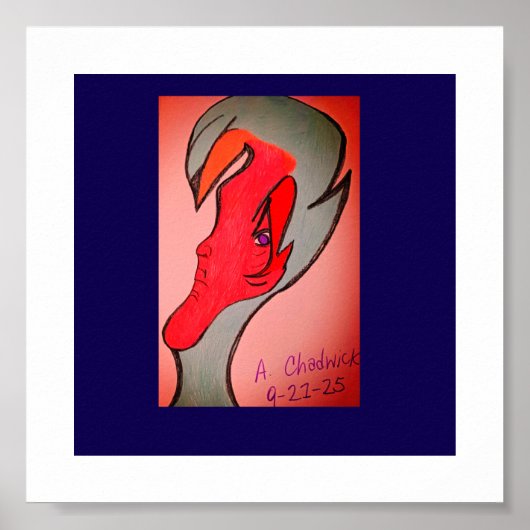 Unique Original Character Art Poster (Devant)