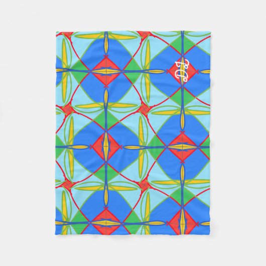 Unique Pattern Abstract  Fleece Blanket (Voorkant)
