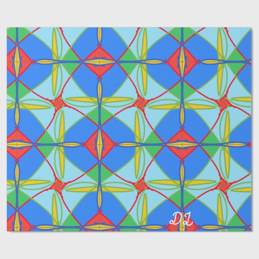 Unique Pattern Abstract  Wrapping Paper Cadeaupapier (Vlak)