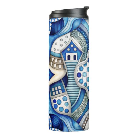Unique Pattern Design Thermosbeker (Gedraaid links)