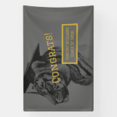 Unique Personalized Tiger Graduation Banner (Verticaal)