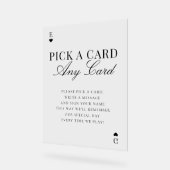 Unique Pick A Card Any Card Wedding Guestbook (Angle)