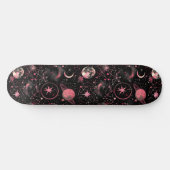 Unique Pink Astrology Design Skateboard (Horz)