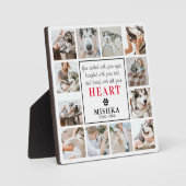 Unique Plaque Personnalisée 12 Photos Perte d'Anim (Recto)