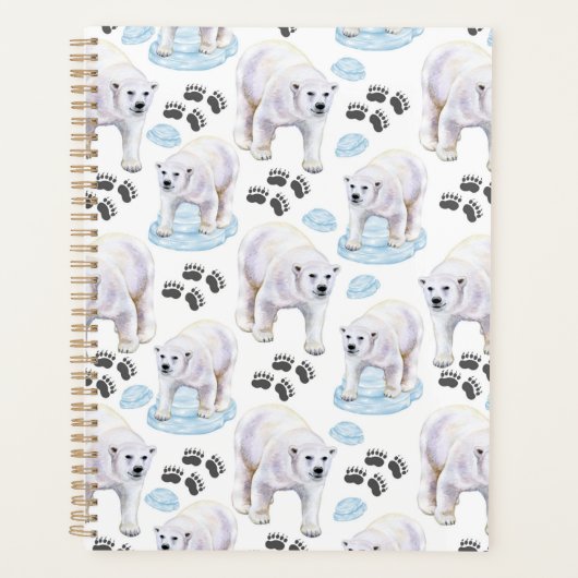 Unique Polar Bears Planner Journal (Voorkant)