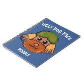 Unique Poodle hideux chien visage Carnet (Côté gauche)