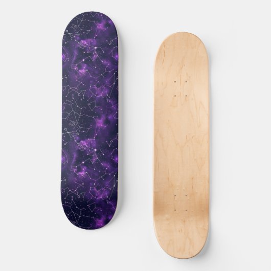 Unique Purple Astrologie Design Skateboard (Recto)