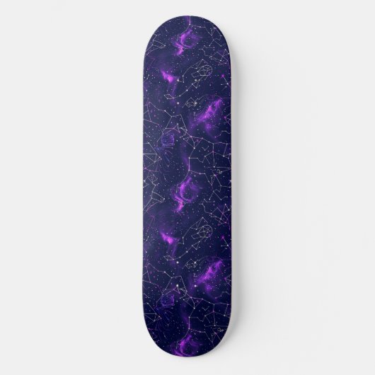 Unique Purple Astrologie Design Skateboard (Recto)