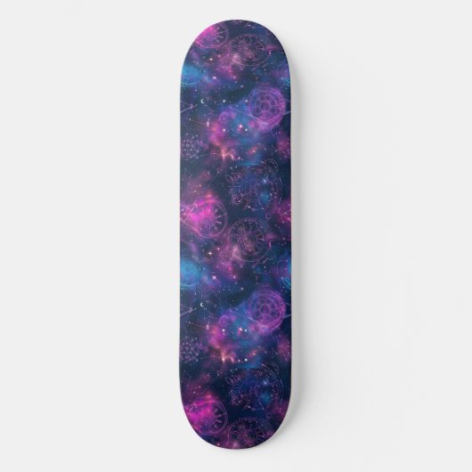 Unique Purple Astrologie Design Skateboard (Recto)