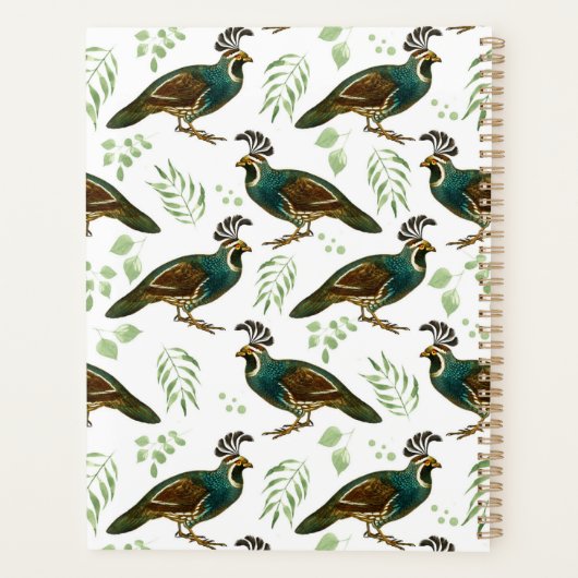 Unique Quails Planner Journal (Achterkant)