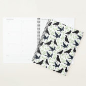 Unique Ravens Planner Journal in White (Devant avec enveloppe)