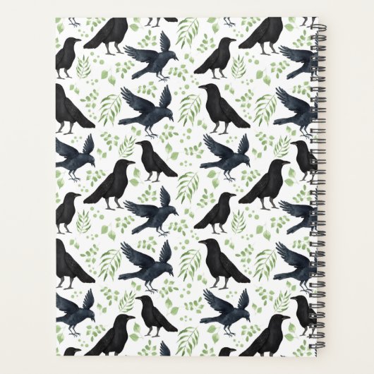 Unique Ravens Planner Journal in White (Dos)