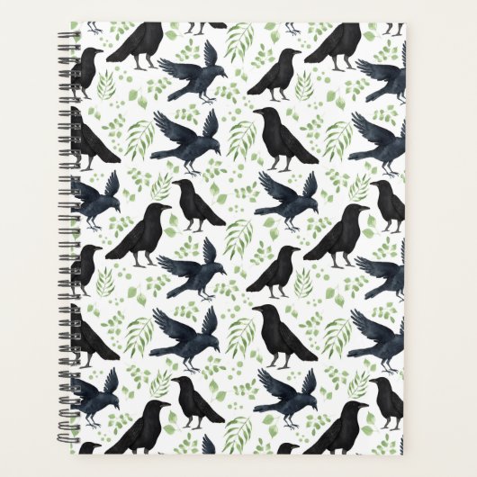 Unique Ravens Planner Journal in White (Devant)