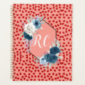 unique Red hearts on pink and pattern Custom (Devant)