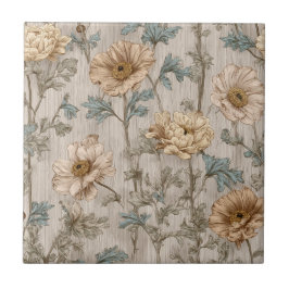 Unique Retro Ranunculus Tiles For Cozy Interiors Tegeltje