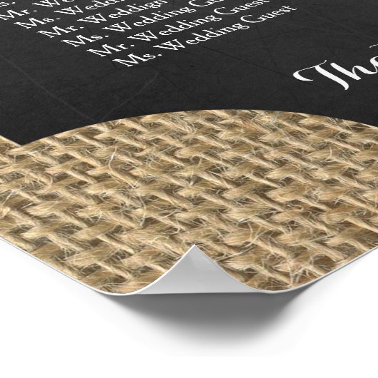 Unique Rustique Mason Jar Mariage Tableau de siège (Coin)